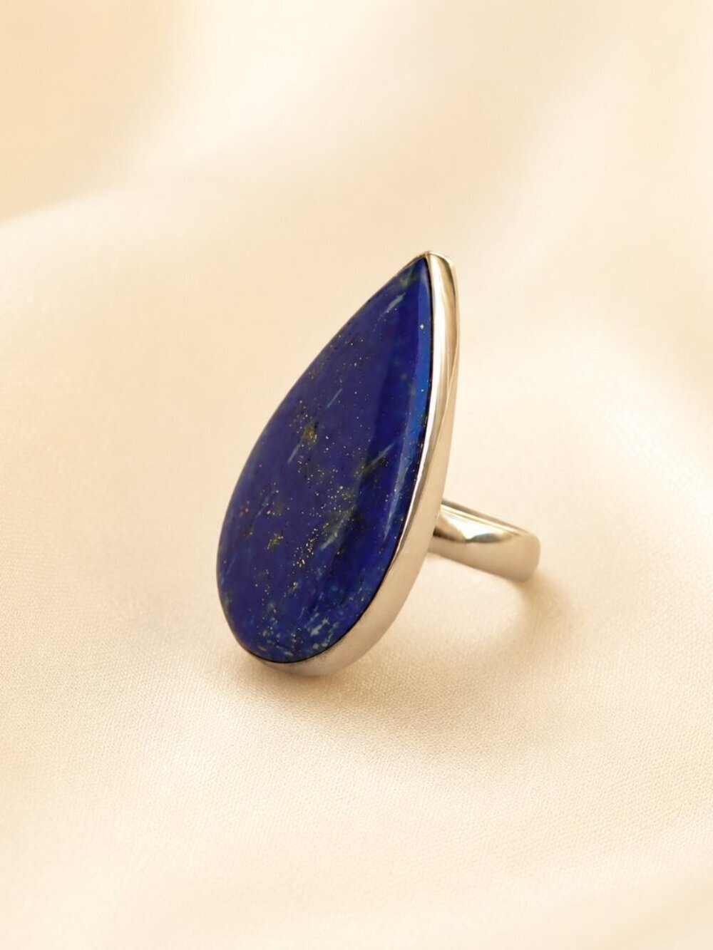Lapis Lazuli Ring in Sterling Silver - Picture 5 of 6